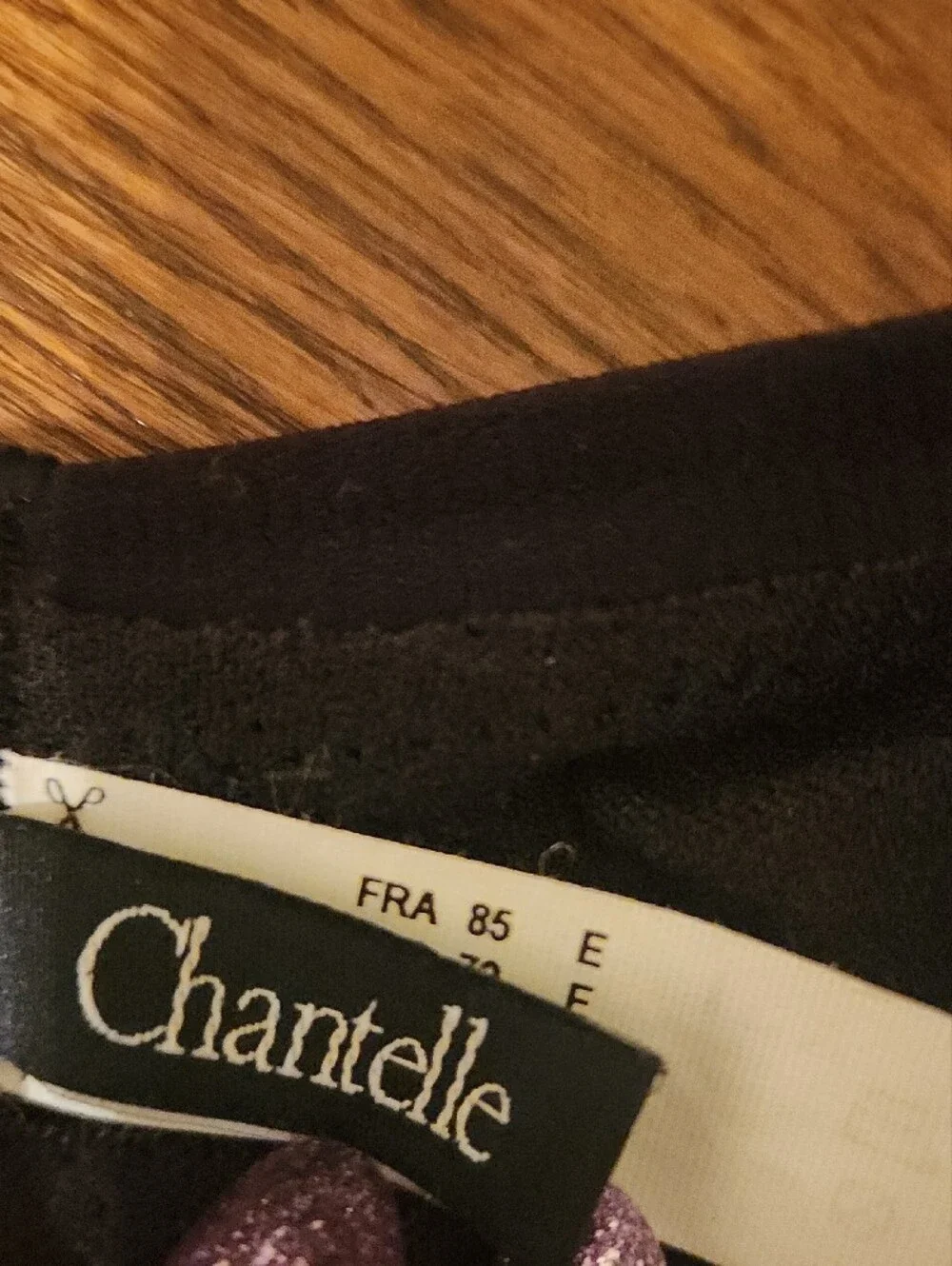 Chantelle Black Lace-Textured T-Shirt Bra